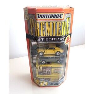 Matchbox 1997 Premiere First Edn YELLOW '70 FORD BOSS MUSTANG 1st Production Set